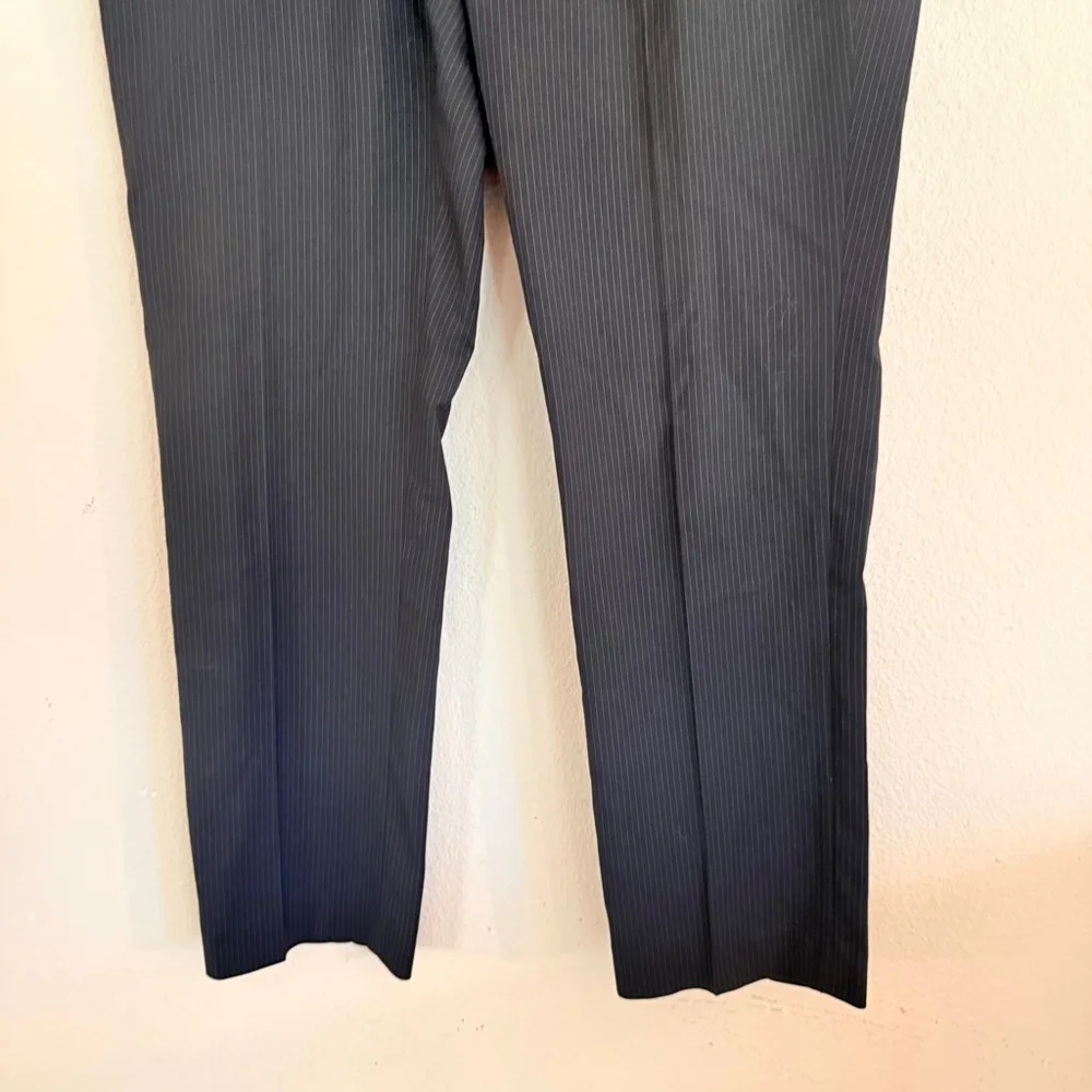 Perry Ellis Men's Black & White Striped Dress Pants Size 32x30
